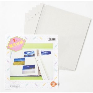 画像: 補充台紙 L版ホワイト10枚 WL-10P　トミーメモリアル